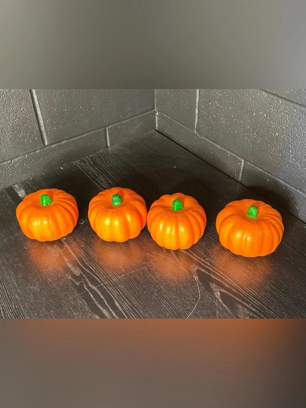 Orange Decorative Pumpkin Set - Lot of 4